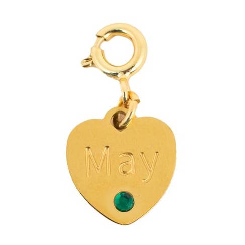 BRELOQUE EN FORME DE PIERRE DE NAISSANCE : MAI pour la vente par Charmed By The Crowns