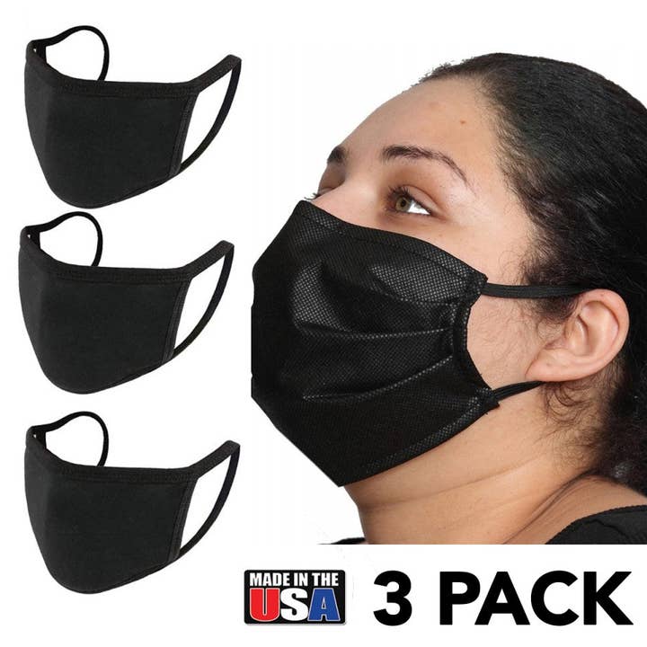 3 Pack Disposable 2-Layer Face Masks - 200M2173 for wholesale by InstantFigure