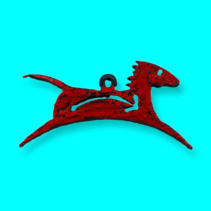 Spirit Horse charm keychain ornament DIY metal pendant USA for wholesale by Whimsies