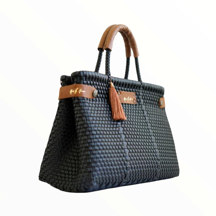 MAVIS BY HERRERA - Wholesale Tote Bag - Women's - Less Pollution Convertible Handbag -Black Pearl