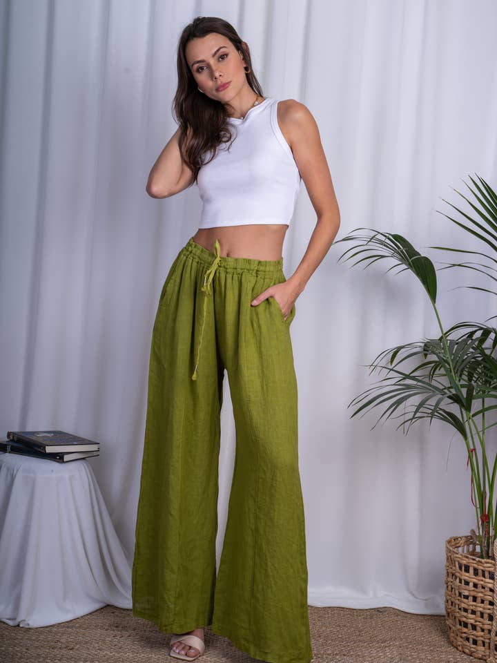 BLL-PT7900L Linnedbukser med bred pasform i store størrelser for engroshandel hos ORNELLA PARIS