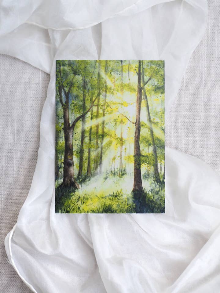 Carte postale forêt pour la vente par Jona Art