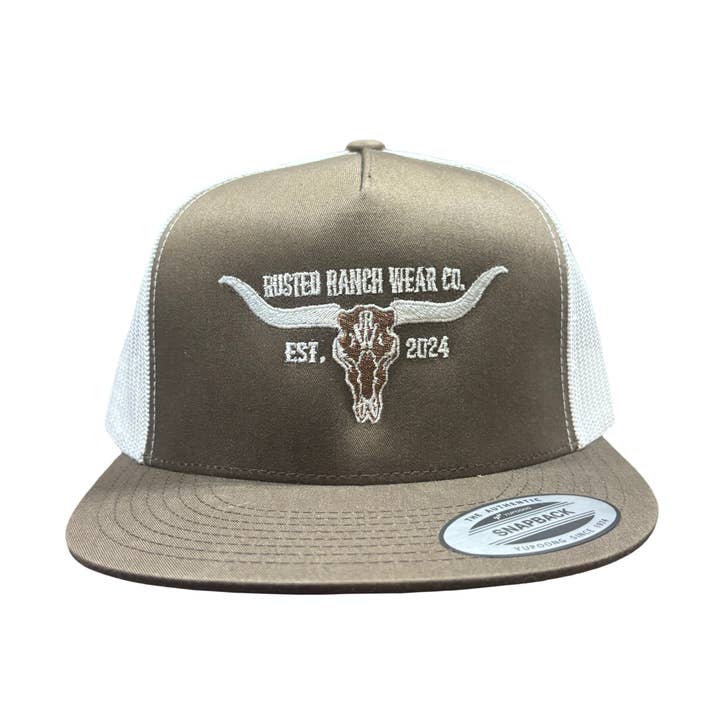 Longhorn Flat - Marron/Blanc pour la vente par Rusted Ranch Wear