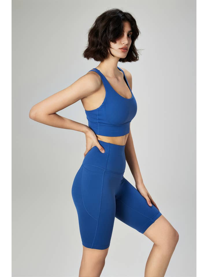 91thelabel - Wholesale Athletic Shorts - Women's - Faye High-Waist Biker Shorts with Side Pocket11