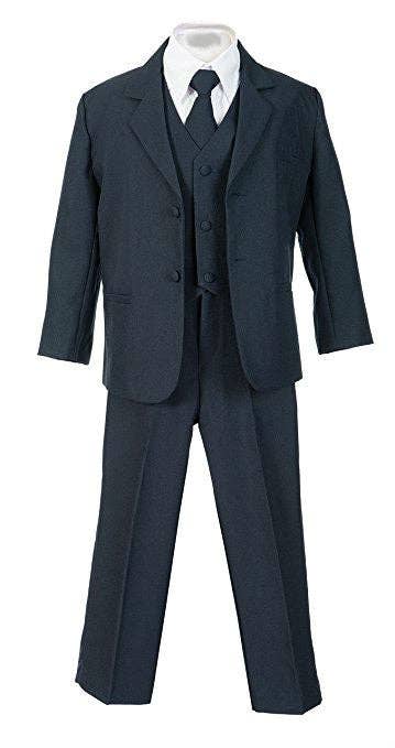 b-one inc - Vente Costume – enfant - Ensemble costume garçon 5 pièces avec chemise et gilet 100 % polyester taille 3 mois à 7 ans RFL-0132