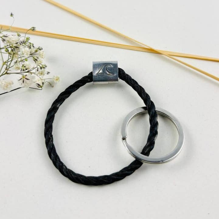 Upcycling Keychain Black for wholesale by Purewater