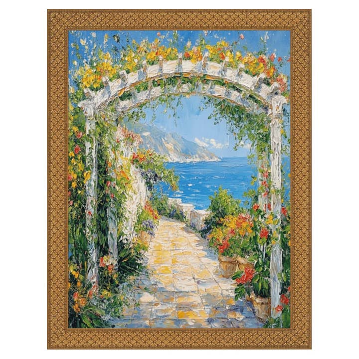 Slim Cris Cross Gothic Antique Gold 10x12 Picture Frame for wholesale by Modern Memory Design Picture Frames