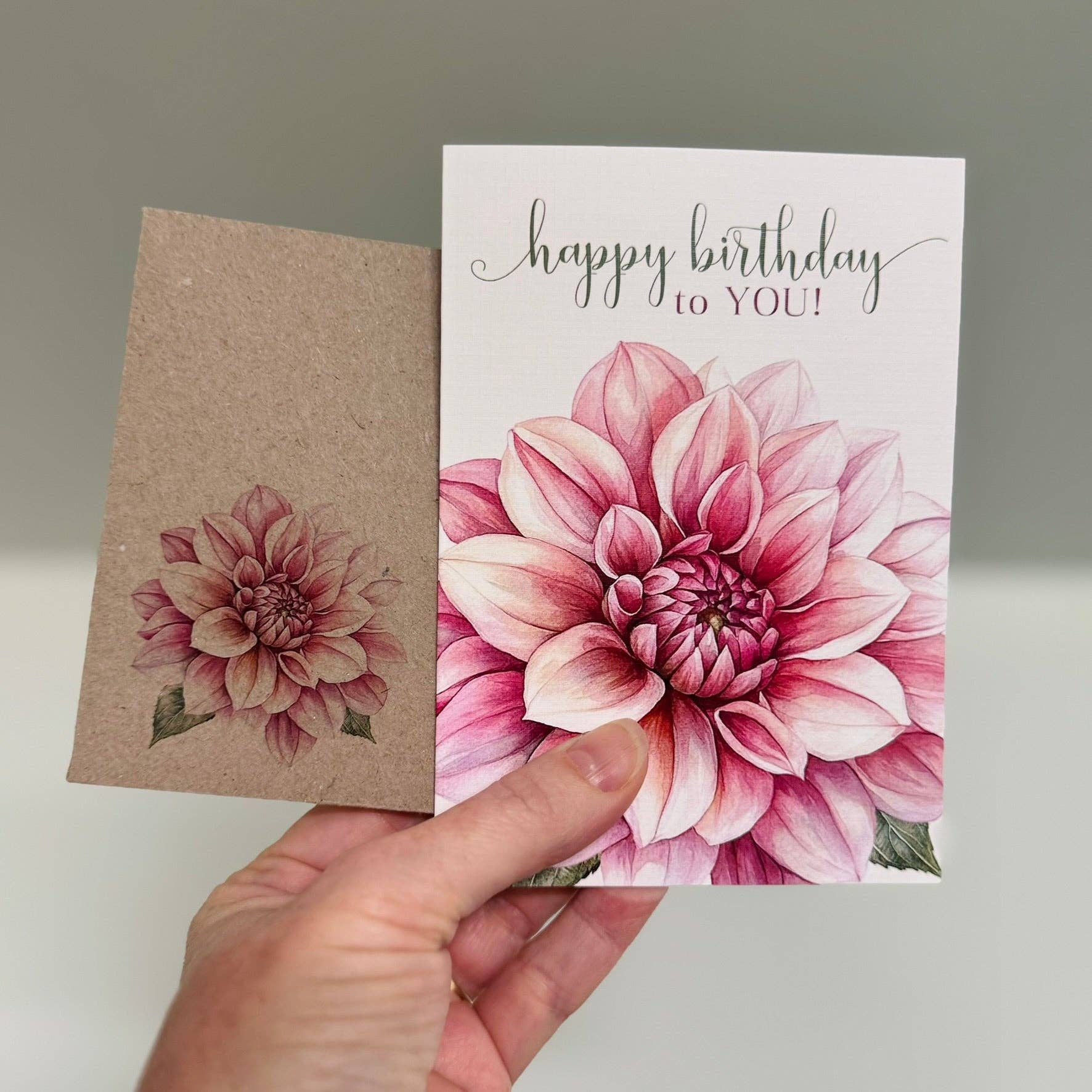 Scattered Seed Co - Wholesale Birthday card - Blush Florals Happy Birthday greeting cards - 4 designs0