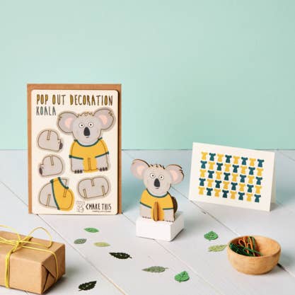 ikonink - Wholesale Everyday greeting card - Pop Out Koala Card