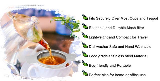 Hestia Foods - Wholesale Tea Strainer/Infuser - Stainless Steel Loose Tea Infuser, Large Capacity Fine Mesh5