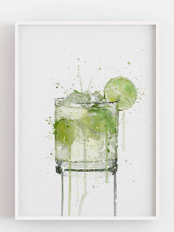 Caipirinha Cocktail muurkunst voor wholesale door We Love Prints