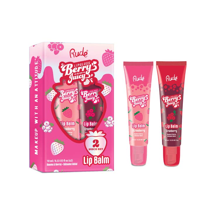 Rude Cosmetics - Wholesale Lip Balm - Berry Juicy Lip Balm Duo Set3