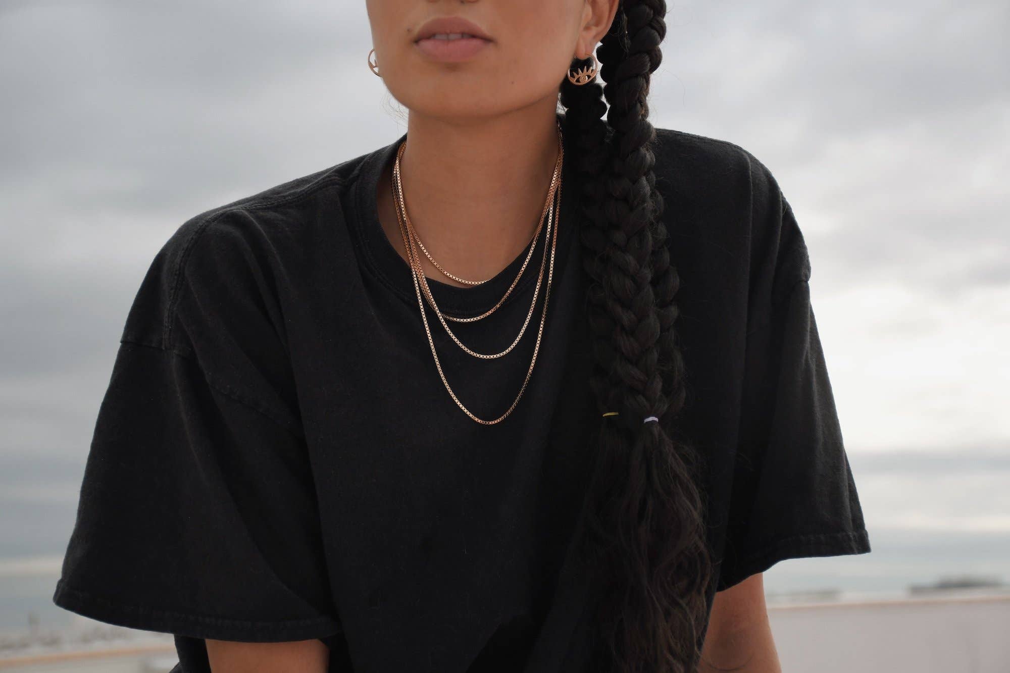 The Views & Co - Wholesale Link & Chain Necklace - Gold Box Chains5