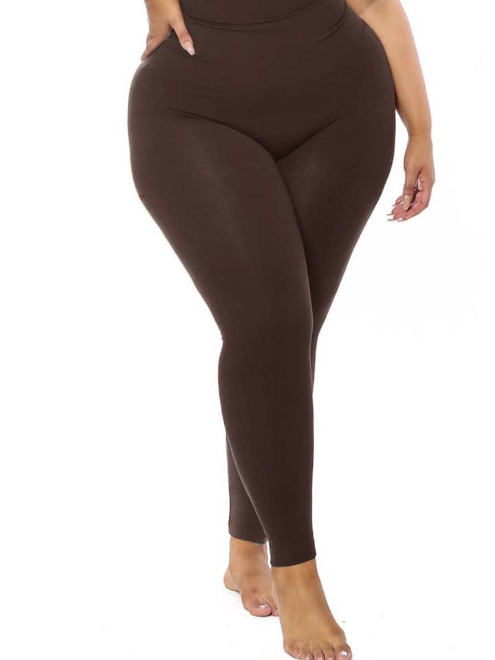 De Yoga Tummy Control Legging (chocolade) voor wholesale door Babes