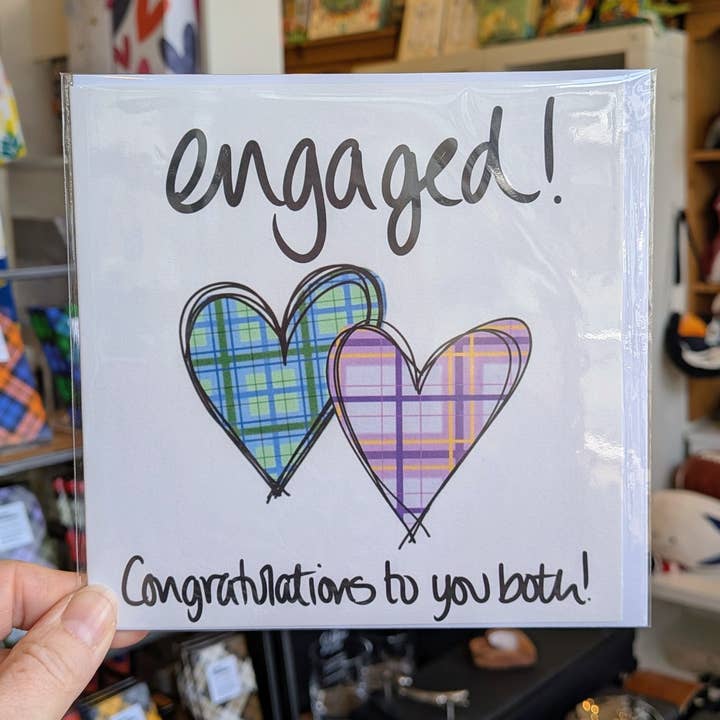 Engaged! Congratulations to you both! for wholesale by F and B Cards