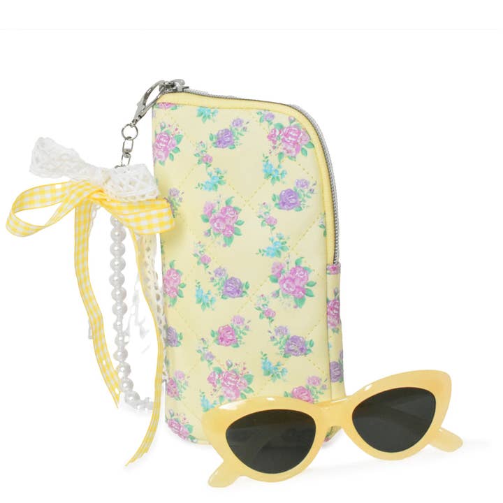 Floral Wristlet Case and Sunglasses for wholesale by OMG Accessories