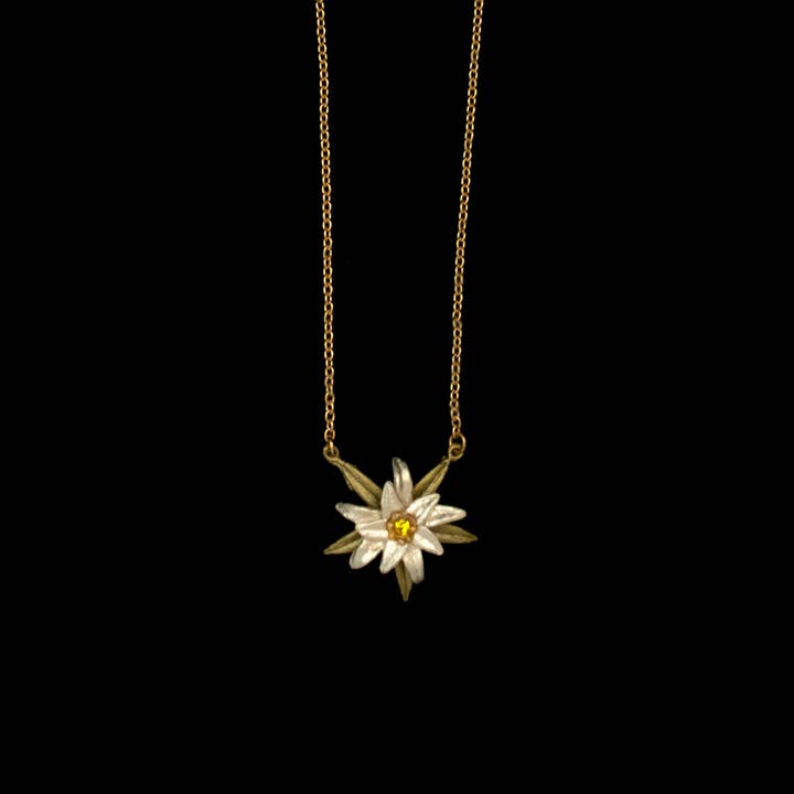 Michael Michaud - Wholesale Pendant/Charm Necklace - Edelweiss 16" Adj. Pendant