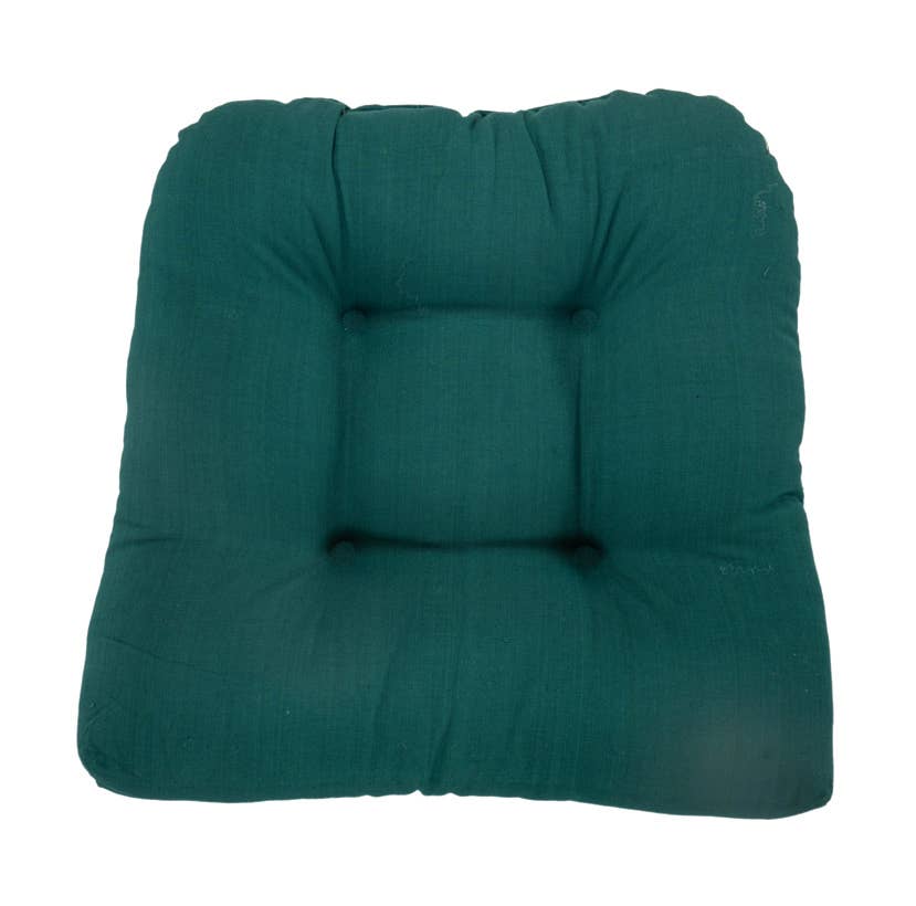 Accent Linen - Wholesale Chair Cushion - Chair Pad Tufted - Hunter Green0