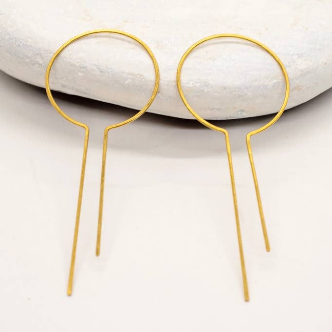 Minimalist Open Bar Hoops for wholesale by Baizaar