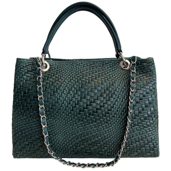 MODARNO - Wholesale Top Handle Bag - Women's - Modarno women's handbag in genuine leather with shoulder str20