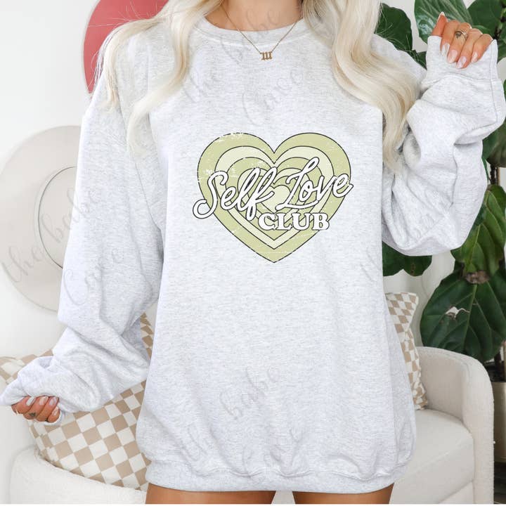 Self Love Club grün für den Großhandel von The Babe Cave Co