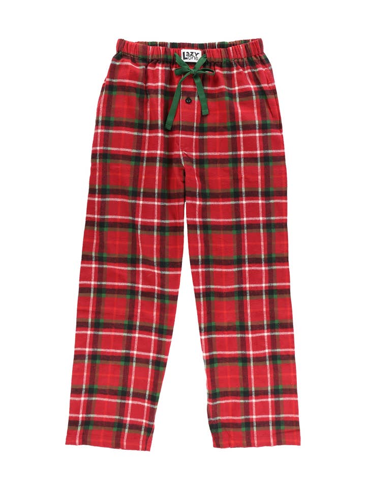 Lazy One - Wholesale Sleepwear Bottom - Men's - Christmas Plaid Men's PJ Pants
