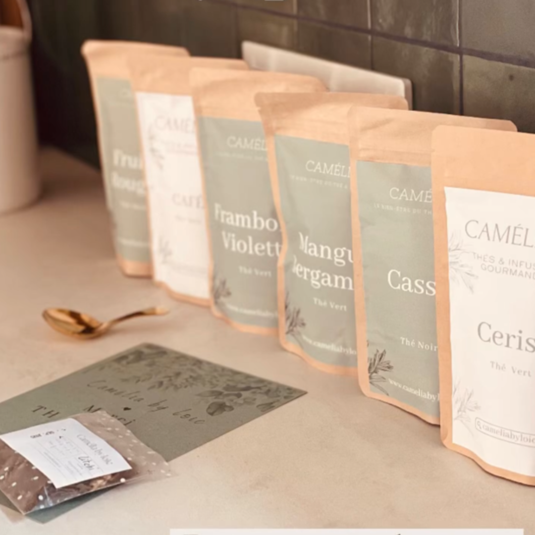 Camélia by loic – wholesale Löst te – Svart te med pumpa och kastanj2