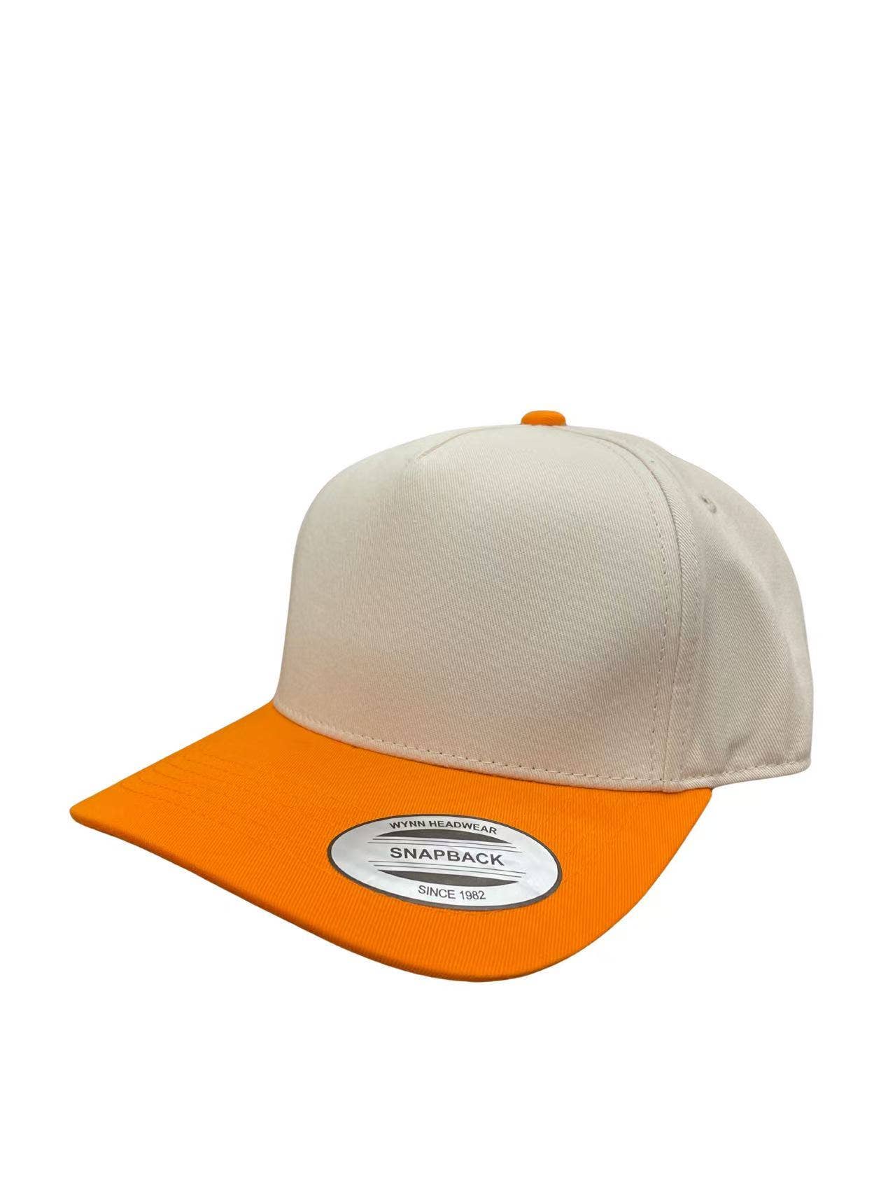 Burzip collection - Wholesale Flat Brim Cap - Unisex - TCTAN-DZ-5 PANEL 2TONE SNAP BACK HATS DOZEN   (BEST SELLER)14