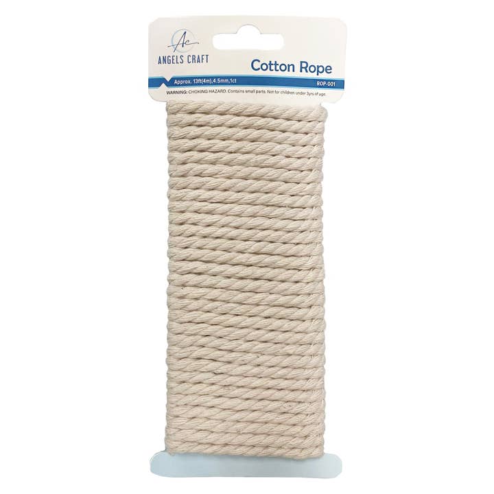 Angels Craft - Wholesale Craft Supplies - Assorted Cotton Rope – 1ct