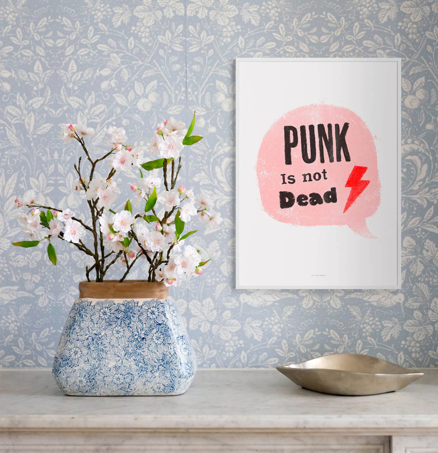 Just Cool Design - Wholesale Art Print - Punk Is Not Dead | A4–A3 Bold Quote Art Print3