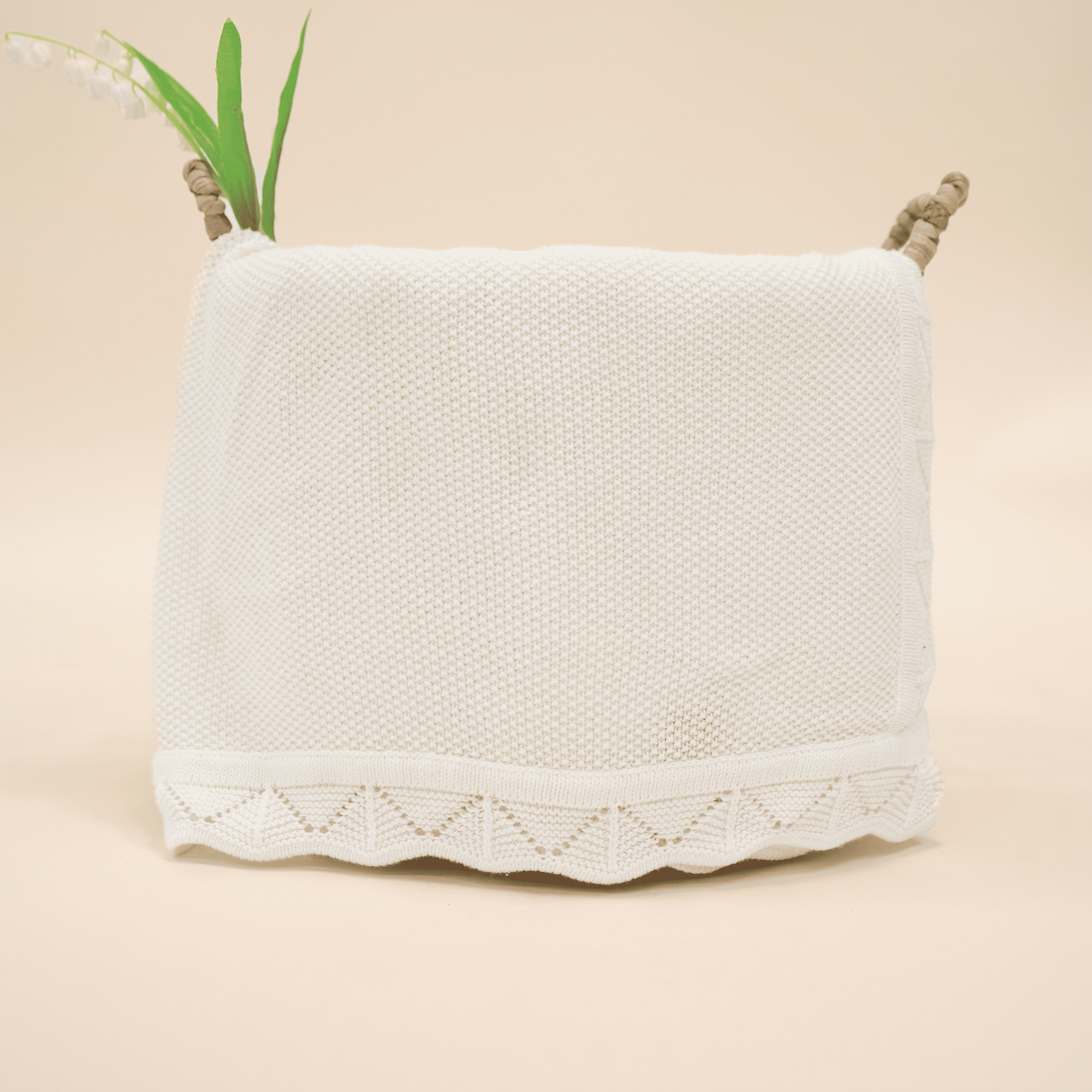 SwaddleAn - Wholesale Milestone Blanket - Kids & Baby - Heirloom Lacing Baby Blanket - 100% Cotton5