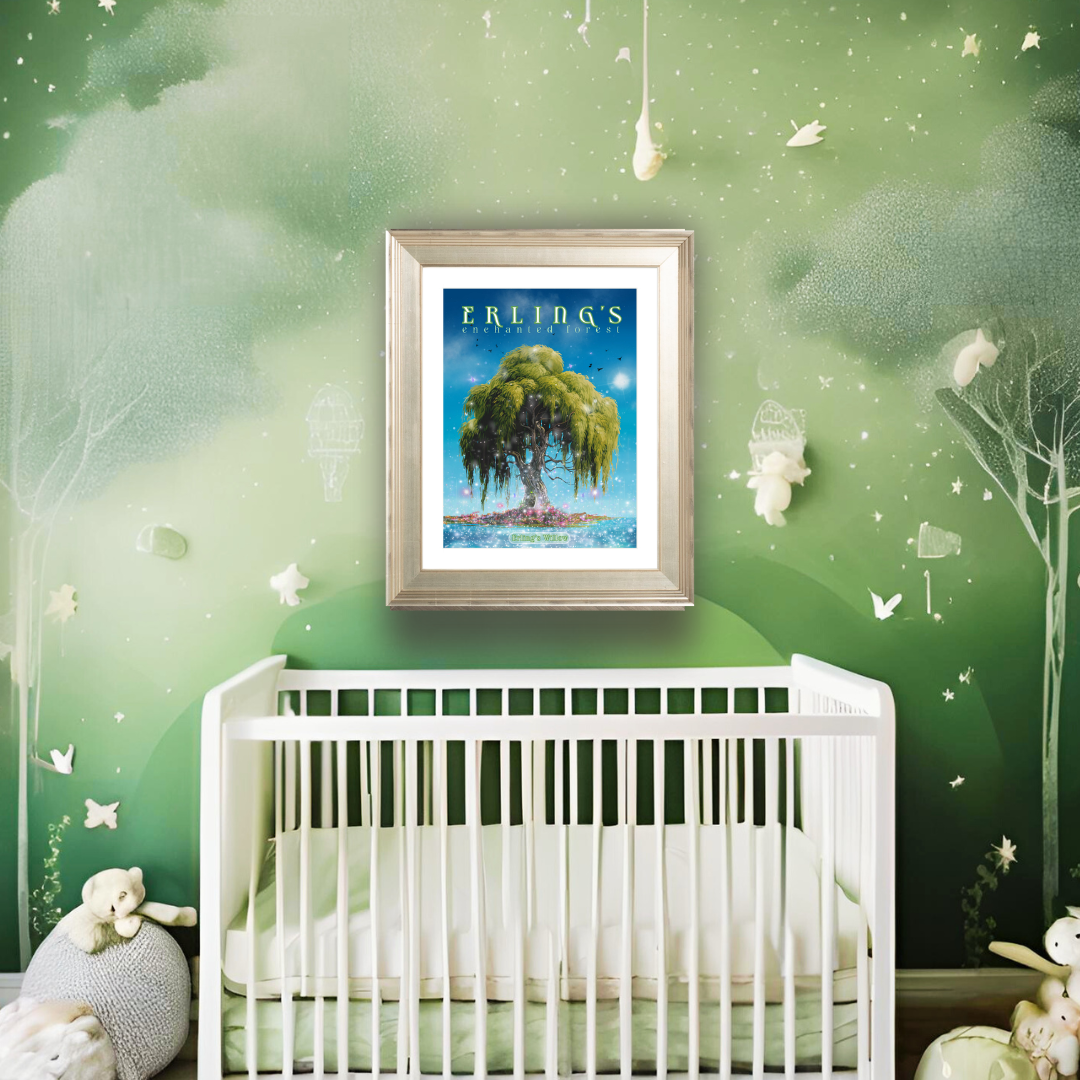 Erling's Enchanted Forest - Wholesale Wall Decor - Kids & Baby - Erling's Enchanted Forest - SPRING Framed Print11