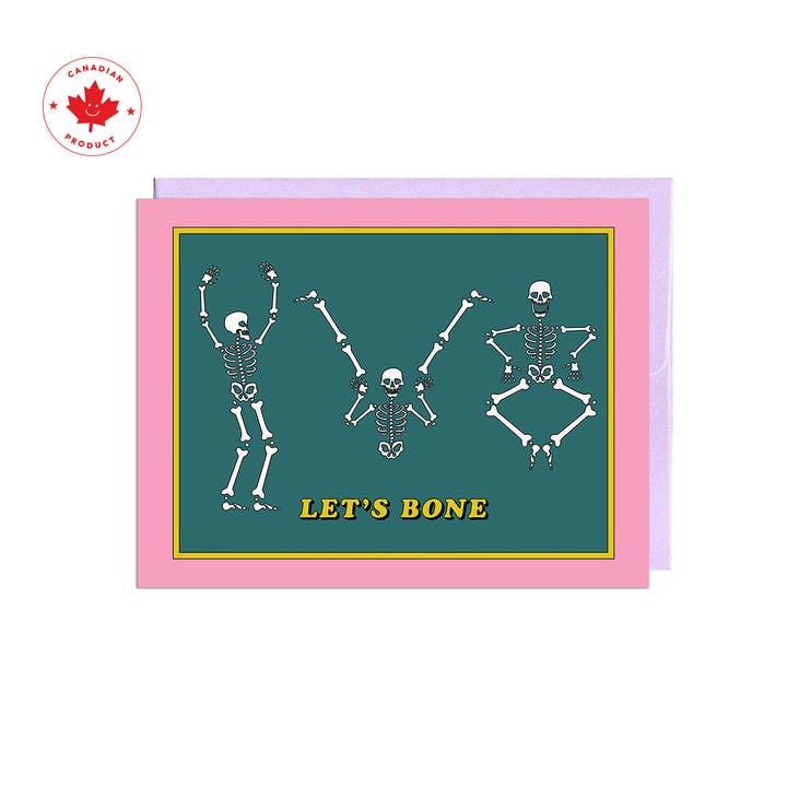 Party Mountain Paper co. - Wholesale Valentine's Day Card - Let's Bone | Last Chance