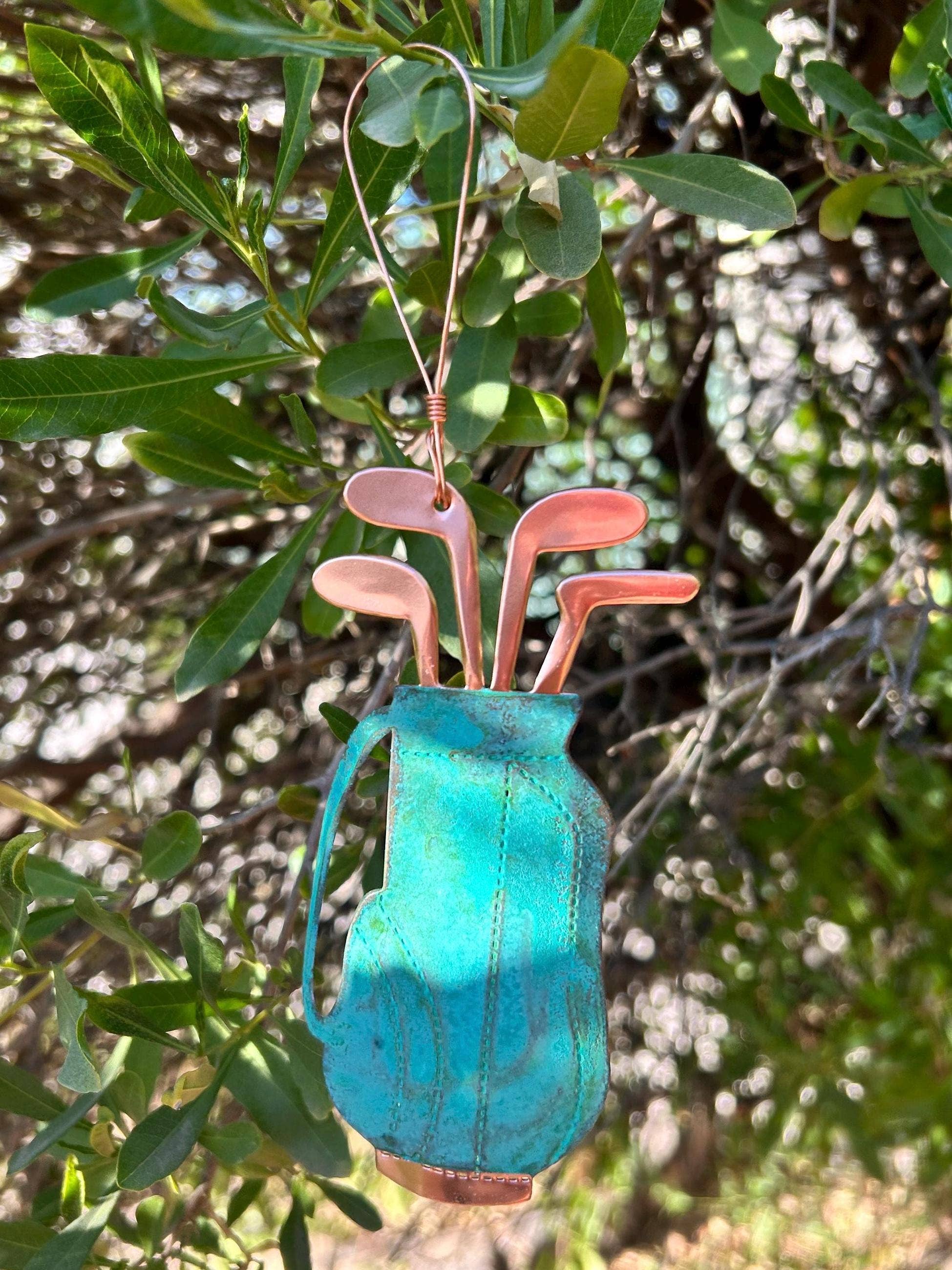 Dos Damas Designs - Wholesale Ornament - Golf Bag Copper Christmas Ornament2