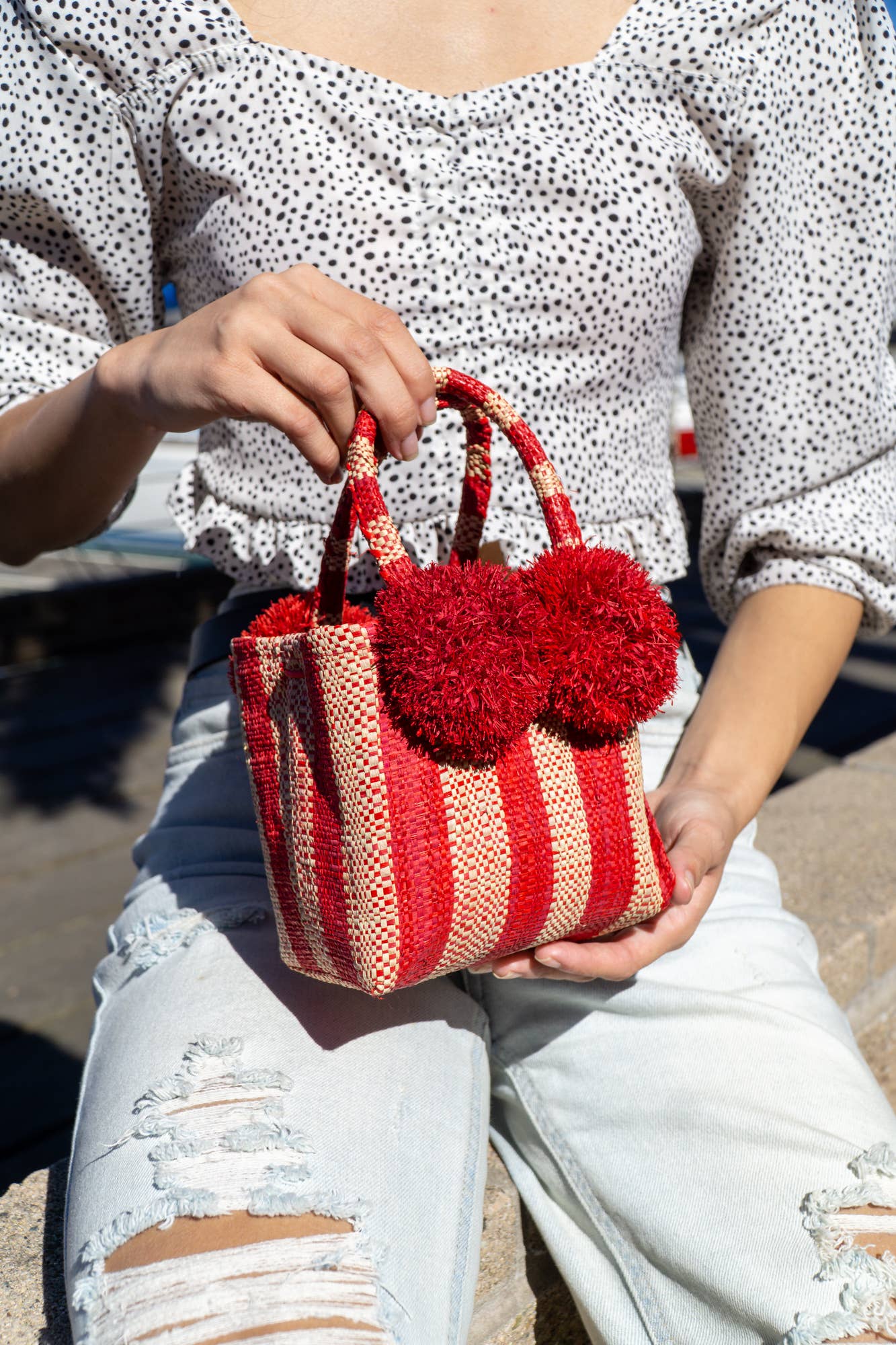 Customize pom poms beach basket, Moroccan wicker basket bag, personalize  beach straw totes basket tote everything, Summer bags - AliExpress