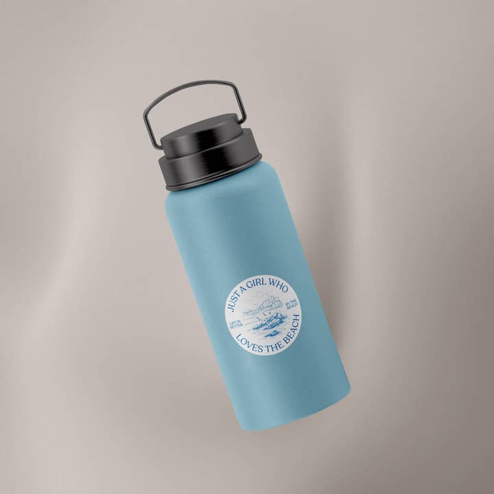 Ivy + Cloth - Wholesale Sticker - Just A Girl Who Loves The Beach (Decal)1