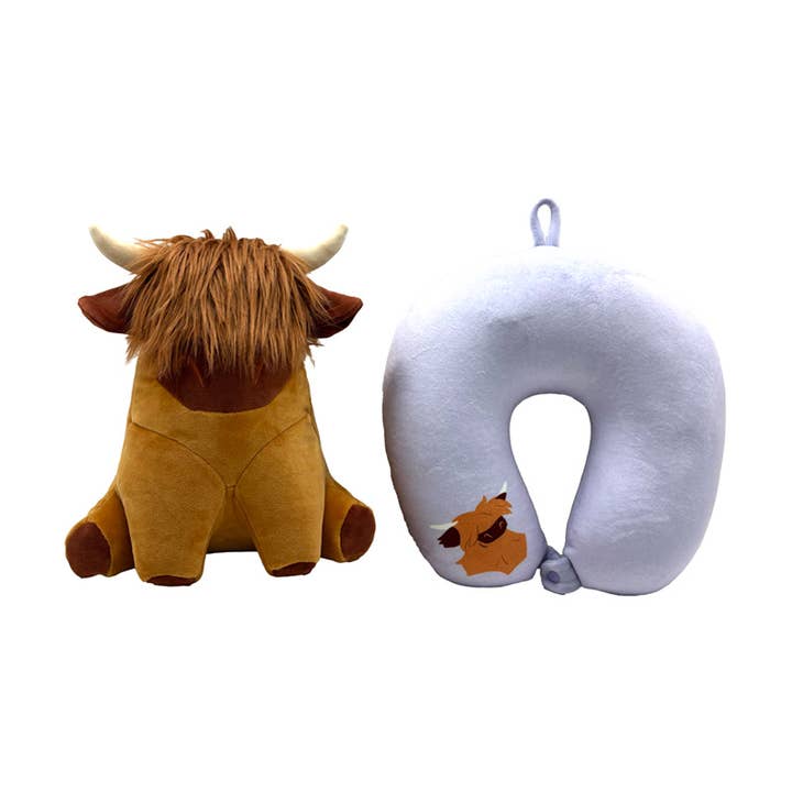 Swapseazzz Coos Peludos Almohada de Viaje y Juguete 2 en 1 para venta al por mayor de Puckator Ltd