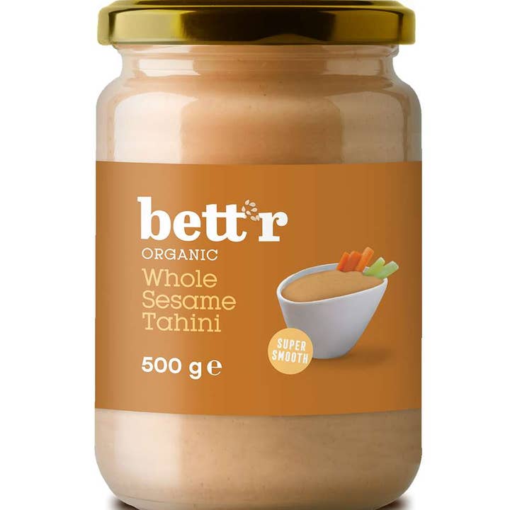 Smart Organic – Großhandel Nussbutter – Bett’r Bio Sesam-Tahini aus ganzen Samen, 500 g0