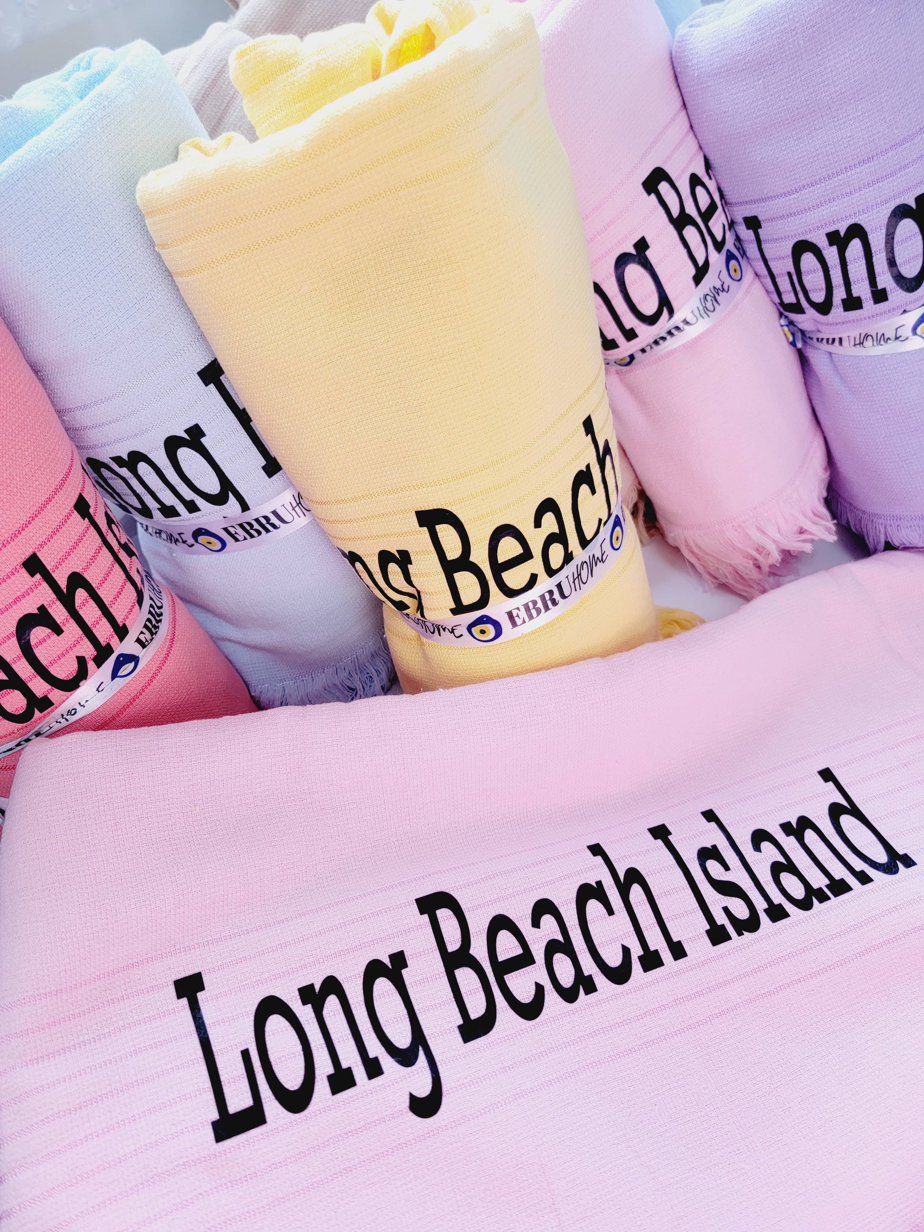 EBRU Home - Vente Serviette de plage - Ensemble de 10 serviettes de plage, ensemble de serviettes sans sable assorties, serviette personnalisée16