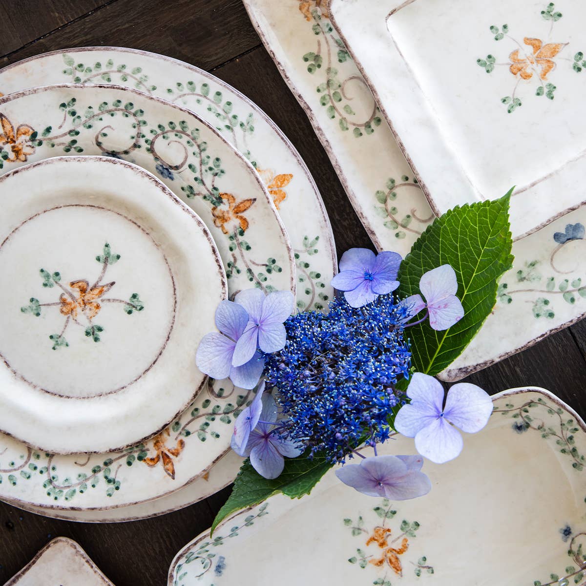 Arte Italica & Crown Linen Designs - Wholesale Salad Plate - Medici Salad/Dessert Plate1