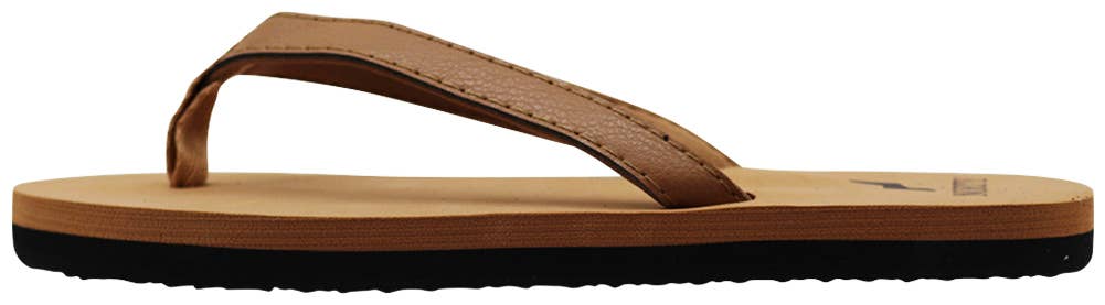Eastern Off Price - Wholesale Flip Flops - Women's - Soft Cushioned Footbed Flip Flop Thong Sandal 41625 - Camel1