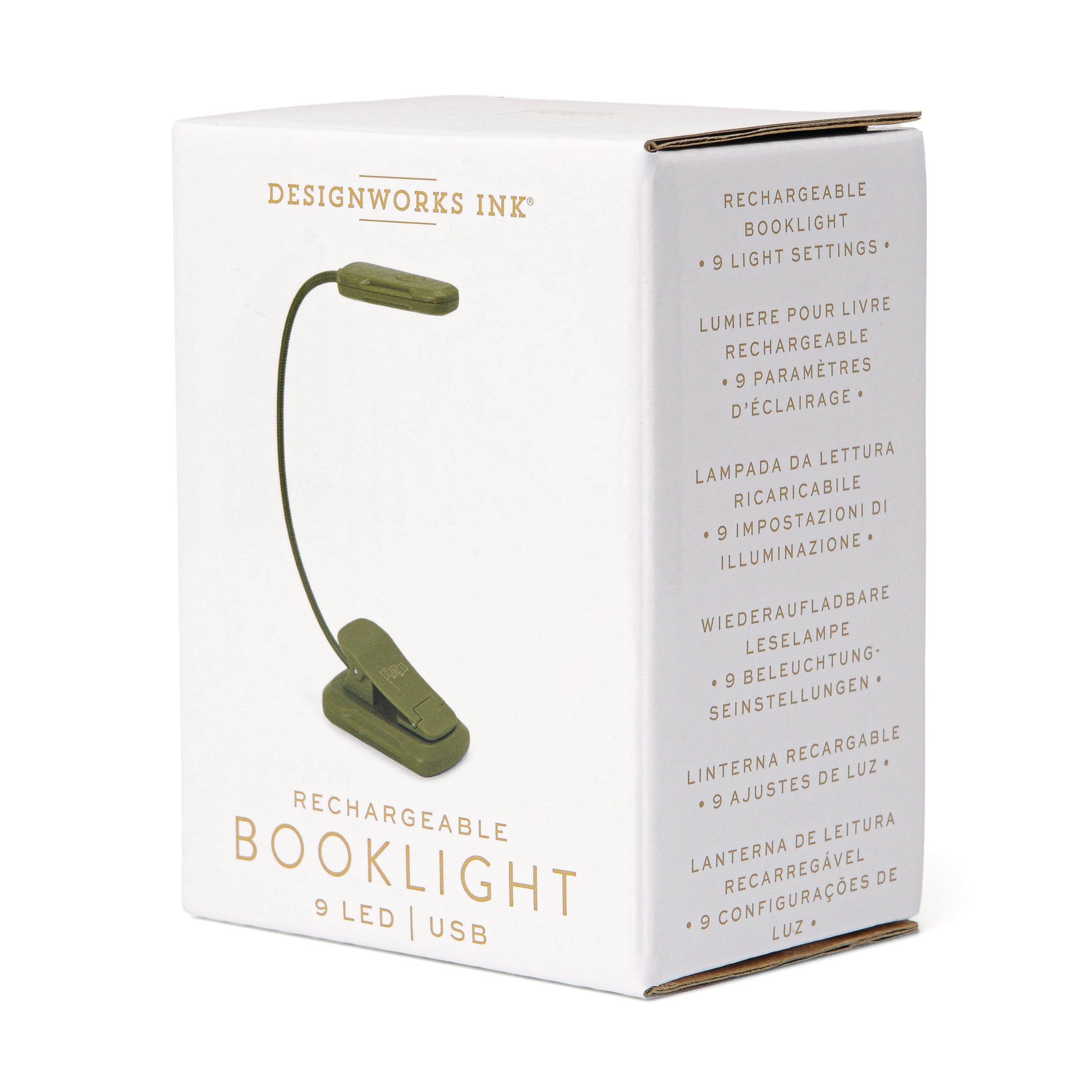 Designworks Collective – wholesale Booklight – Designworks Ink Book Light - Army Green5