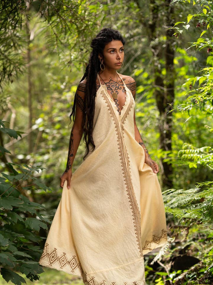 Arya Clothing - Wholesale Dress – Women's - Sahara Desert Dress - Cream0