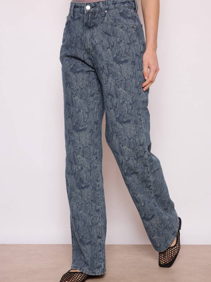 Jeans mit Musterprägung MJ2001 für den Großhandel von MYSTERY JANE