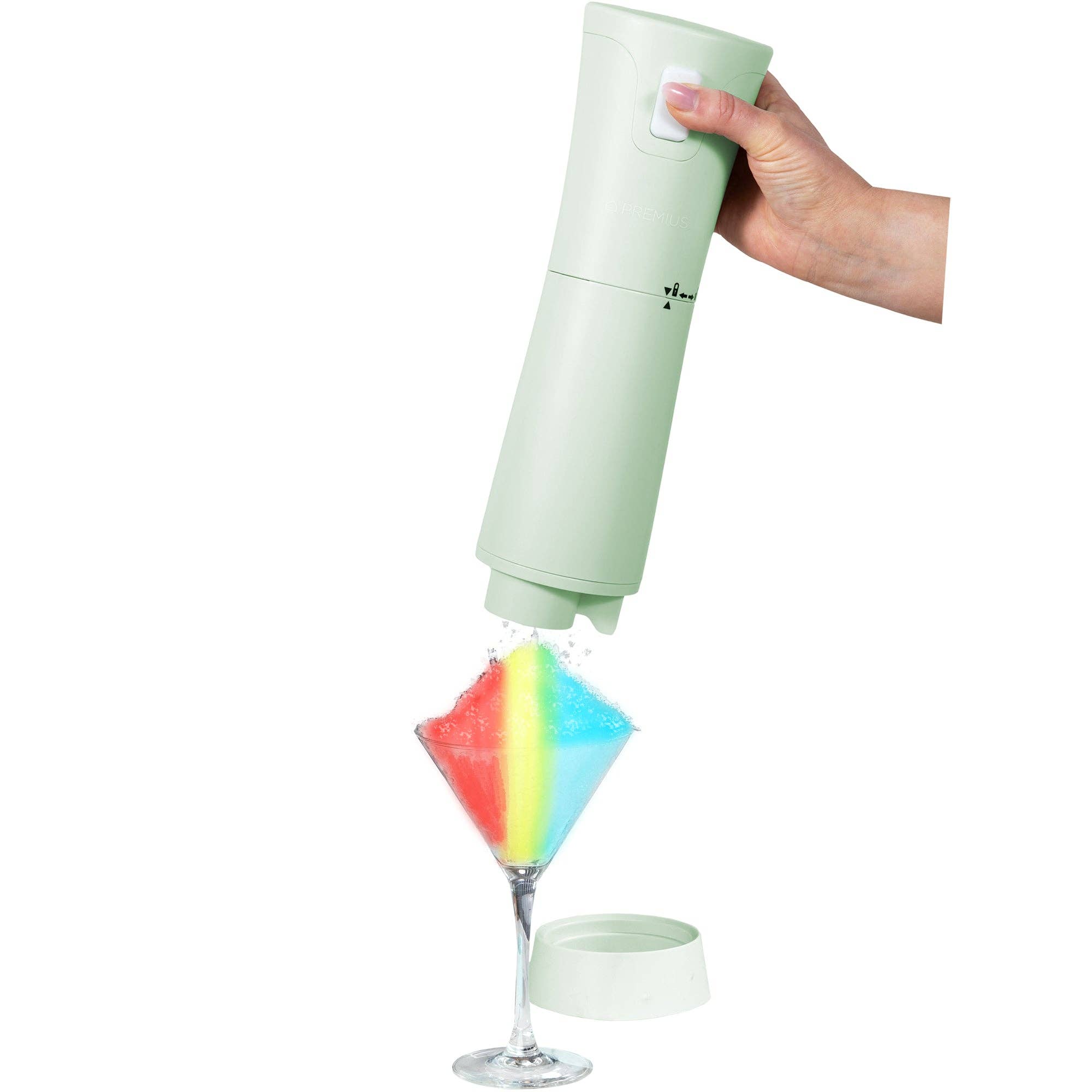 ShopBobbys - Wholesale Kitchen Appliance - PREMIUS Rechargeable Cordless Hawaiian Shaved Ice Maker, Snow Cone Machine, Mint0