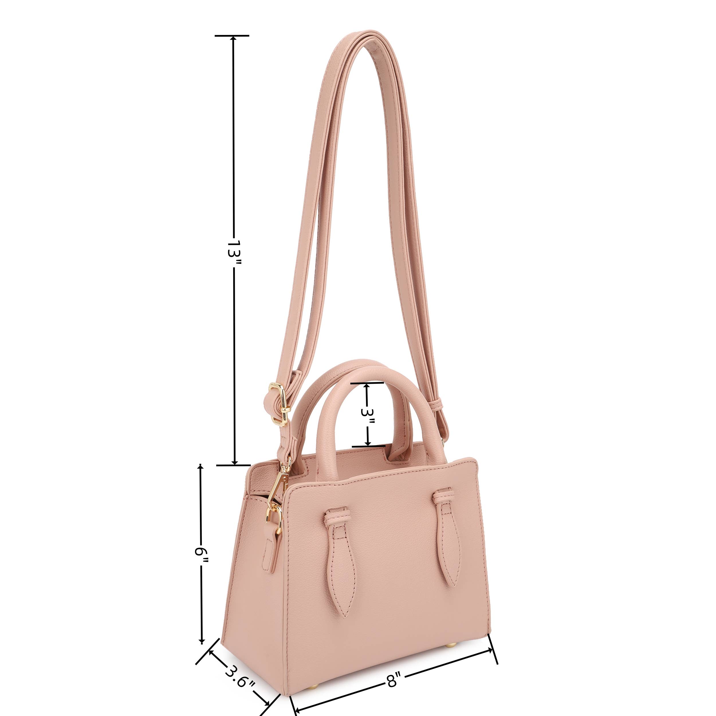 KAYLA+AVA - Wholesale Satchel - Women's - ANDREA Mini Satchel Bag with Adjustable Strap11