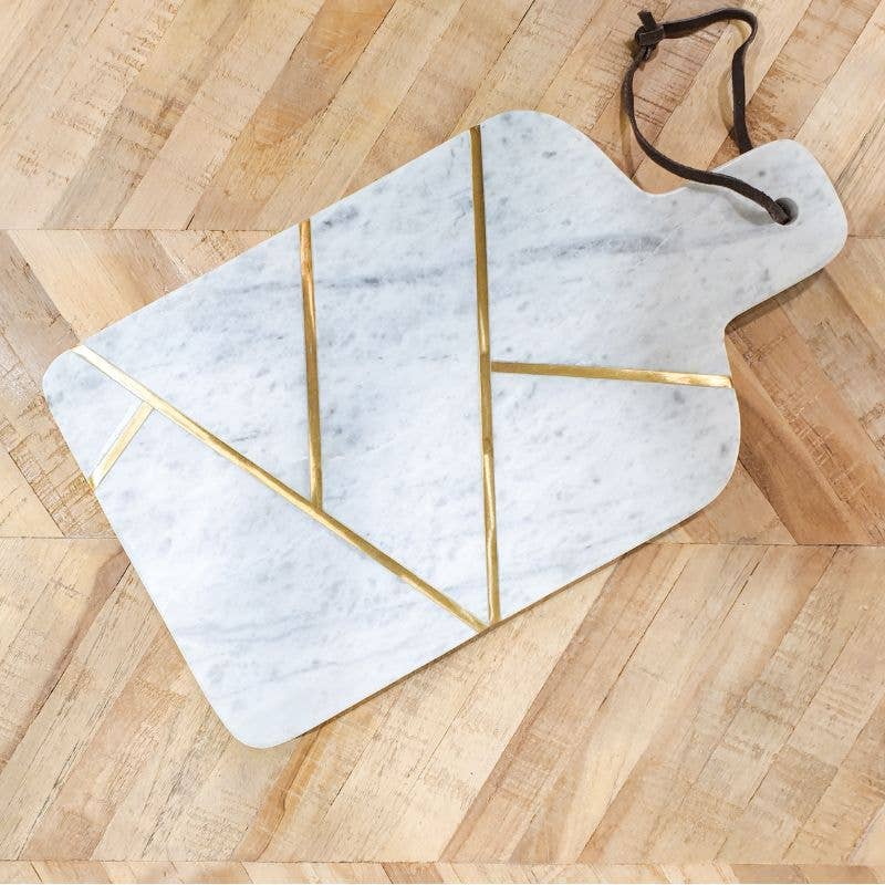 CLINQ - Wholesale Cheese Board - Marble Brass Cheese Board3