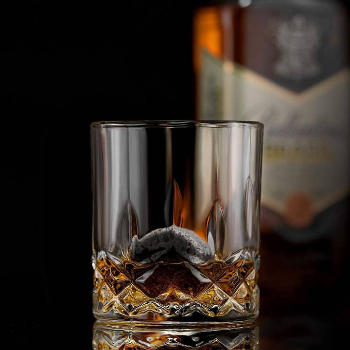 ROCKS Whiskey Chilling Stones - Wholesale Cocktail/Liquor Glass - The Connoisseur's Set - Signature Whiskey Glass Edition