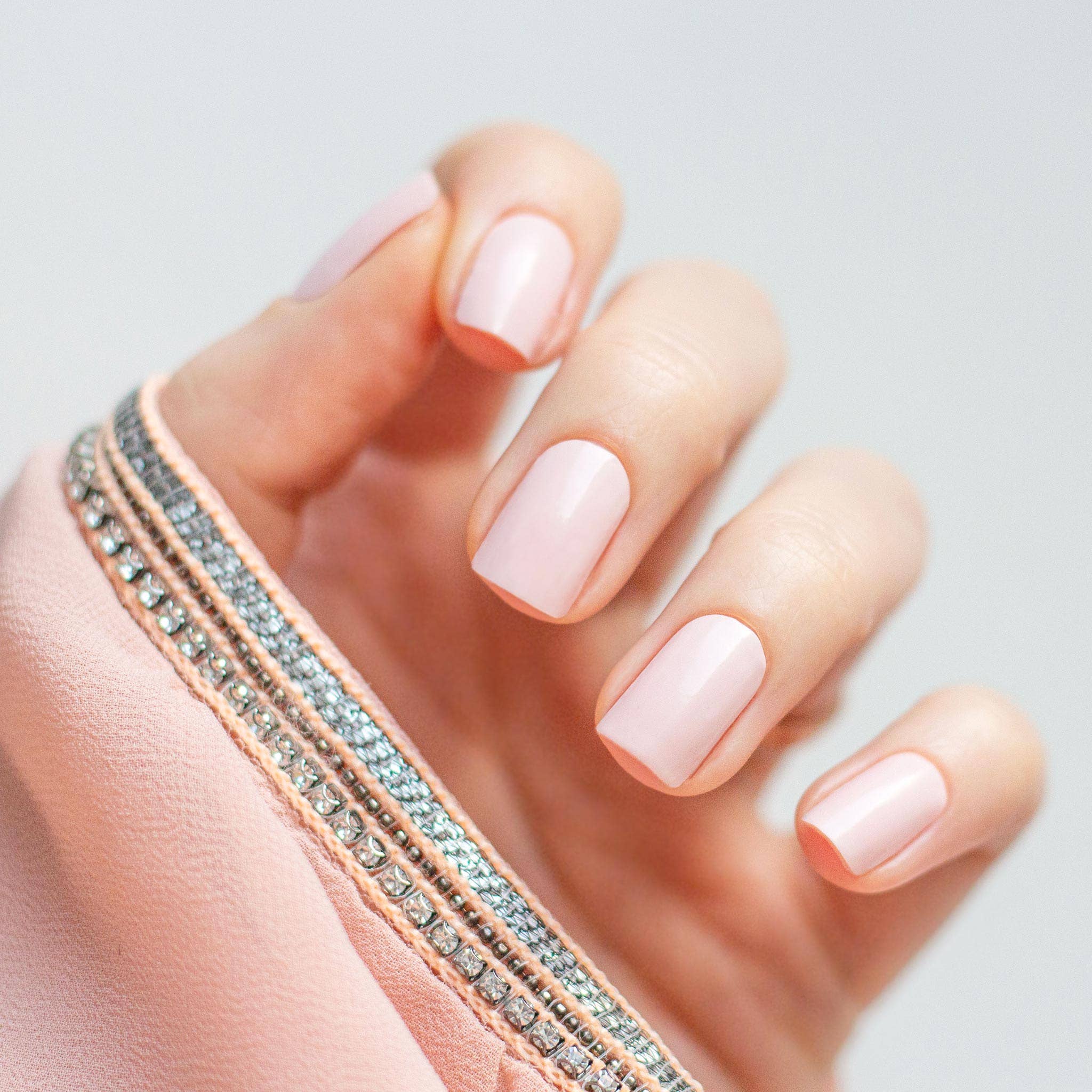 AVOA Beauty - Vendita all'ingrosso Nail art/decalcomania unghie - Marshmallow - 16 fasce per unghie adesive rosa chiaro2