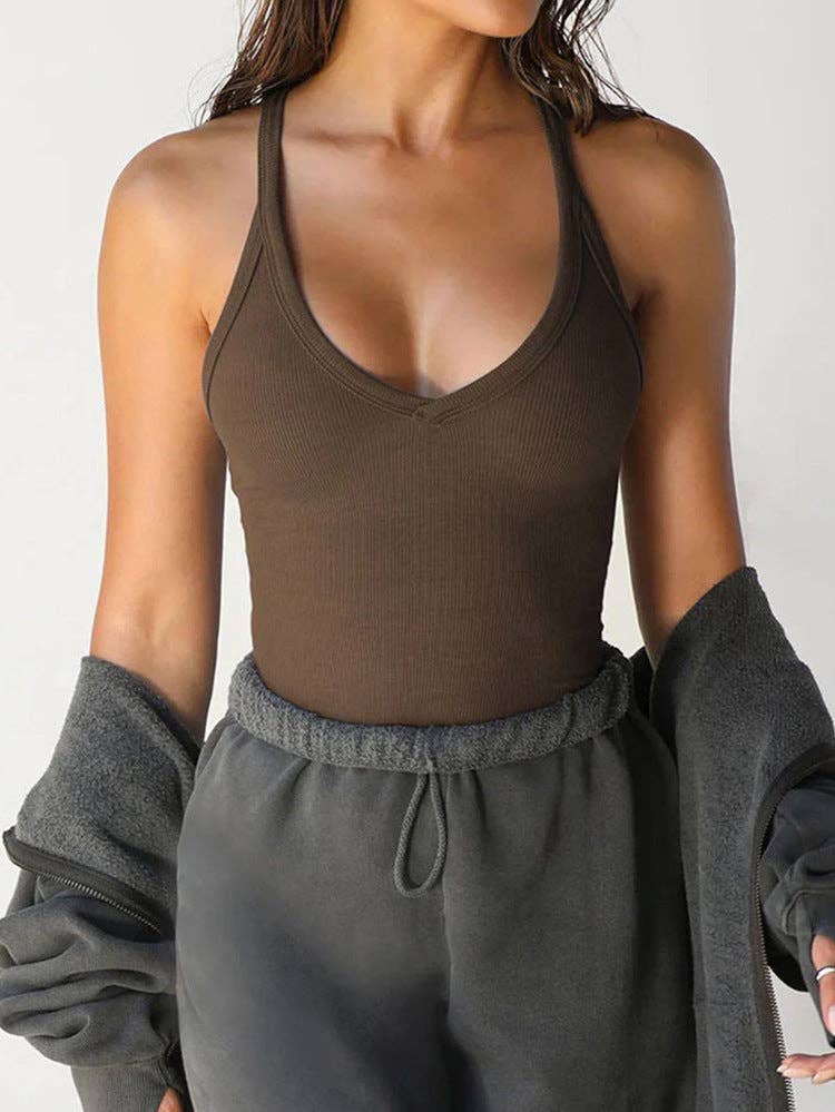 Lovesoft - Wholesale Tank Top - Women's - Ribbed Vest Slim Camisole Tank Top Sleeveless Basic Tank Top7